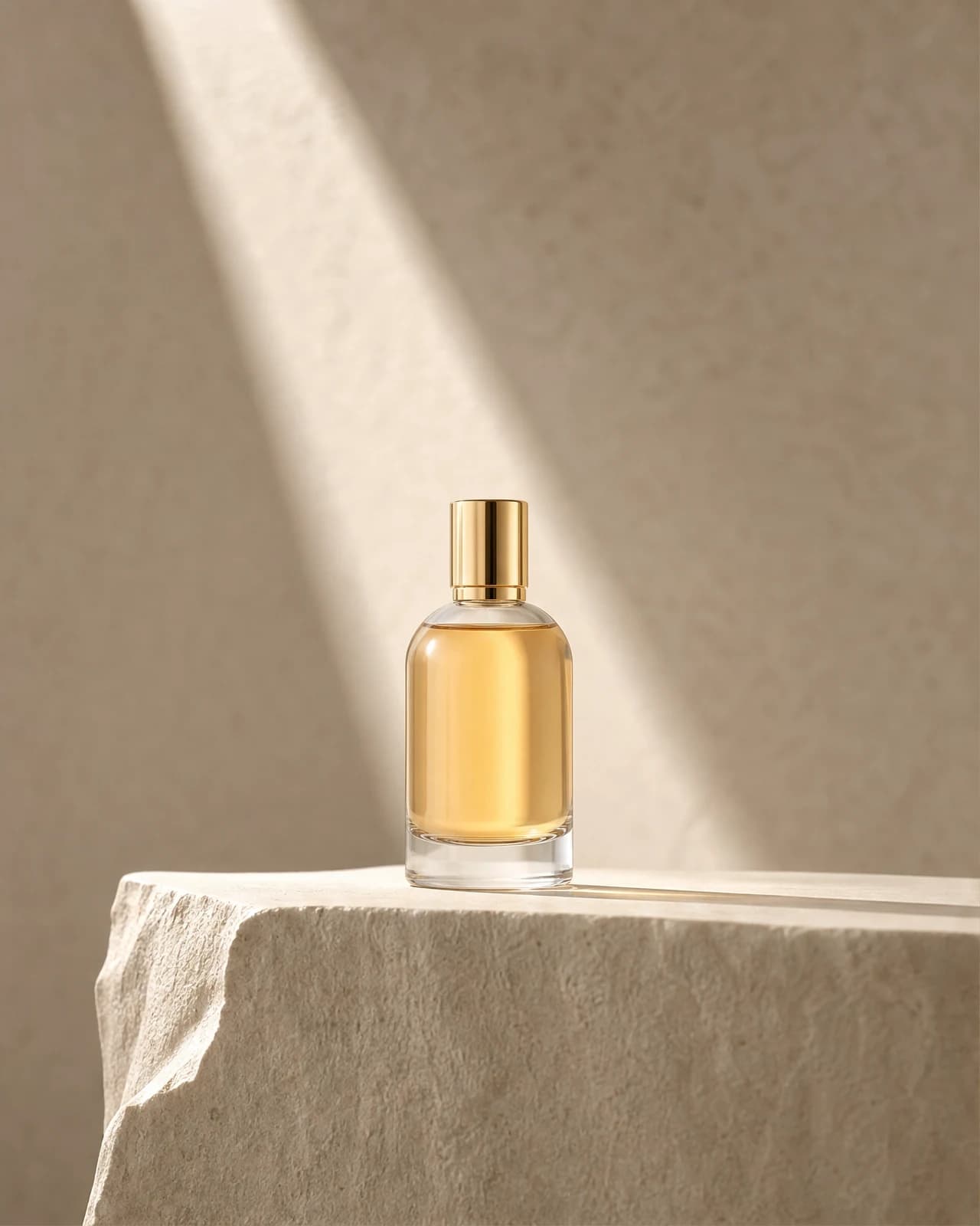 Perfume on stone